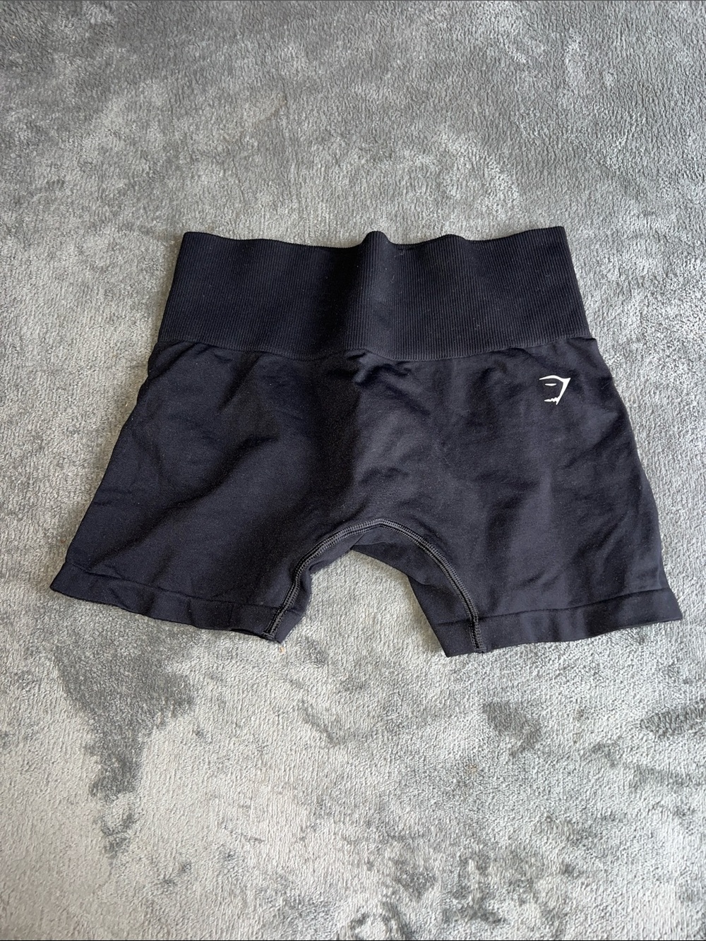 Gymshark Black High-Rise Seamless Workout Shorts